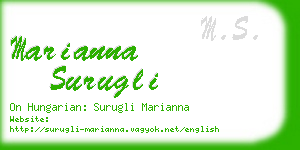 marianna surugli business card